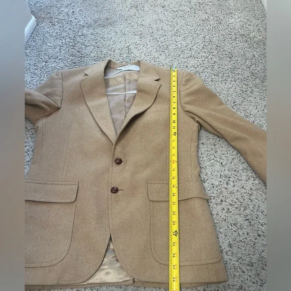 READGATE‎ EXCLUSIVELY ROBINS 100% Real Camel hair coat/ blazer in beige cream